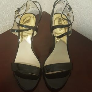 Michael Kors Black Patten Sandals